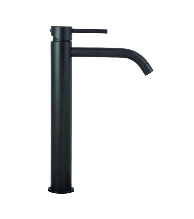 Set miscelatore lavabo prolungato e bidet con incasso doccia con deviatore nero opaco - Light di Paffoni