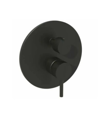 Set miscelatore lavabo prolungato e bidet con incasso doccia 3 uscite nero opaco - Light di Paffoni
