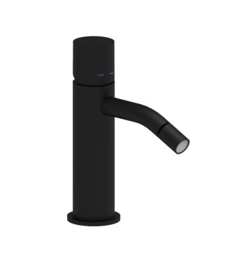 Set miscelatore lavabo e bidet senza leva con incasso doccia con deviatore nero opaco - Light di Paffoni