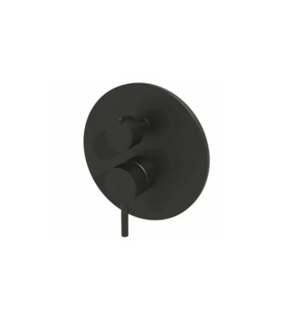 Set miscelatore incasso lavabo acciaio inox 17,8cm con bidet ed incasso doccia 3 uscite nero opaco - Light di Paffoni