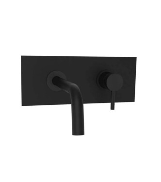Set miscelatore incasso lavabo acciaio inox 17,8cm con bidet ed incasso doccia 3 uscite nero opaco - Light di Paffoni