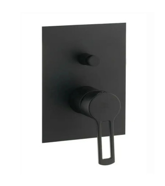 Set miscelatore lavabo e bidet con incasso doccia con deviatore nero opaco - Ringo di Paffoni