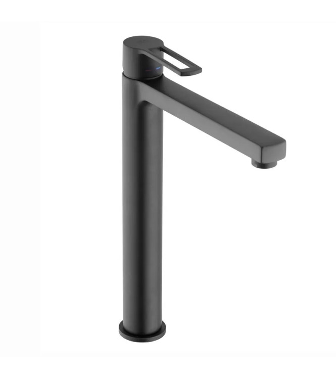 Set miscelatore lavabo prolungato e bidet con esterno vasca nero opaco - Ringo di Paffoni
