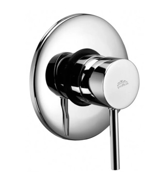 Set miscelatore lavabo prolungato e bidet senza leva con incasso doccia monocomando 11,6cm cromato - Light di Paffoni