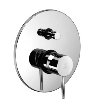 Set miscelatore incasso lavabo acciaio inox 17,8cm con bidet ed incasso doccia con deviatore cromato - Light di Paffoni