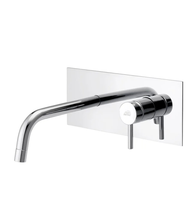 Set miscelatore incasso lavabo acciaio inox 24,8cm con bidet ed incasso doccia 3 uscite cromato - Light di Paffoni