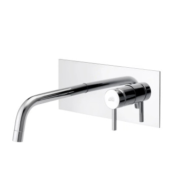 Set miscelatore incasso lavabo acciaio inox 24,8cm con bidet ed incasso doccia 3 uscite cromato - Light di Paffoni