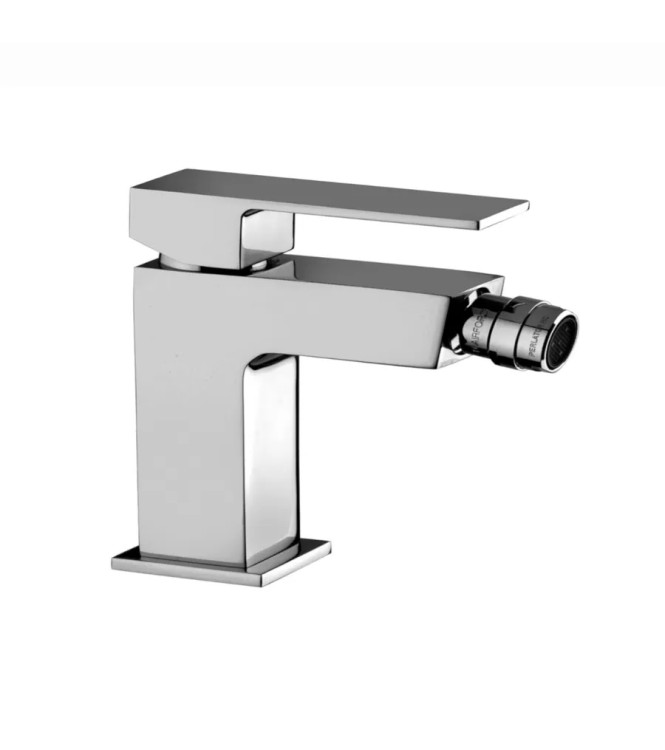 Set miscelatore lavabo 25x10 cm bocca 24 cm con bidet e esterno doccia cromato - Elle di Paffoni
