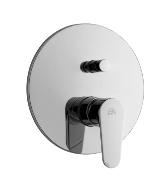 Set miscelatore lavabo e bidet con incasso doccia con deviatore cromato - Green di Paffoni