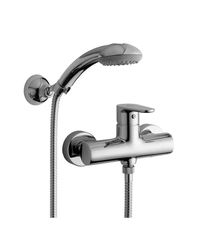 Set miscelatore lavabo e bidet con incasso doccia 3 uscite cromato - Green di Paffoni