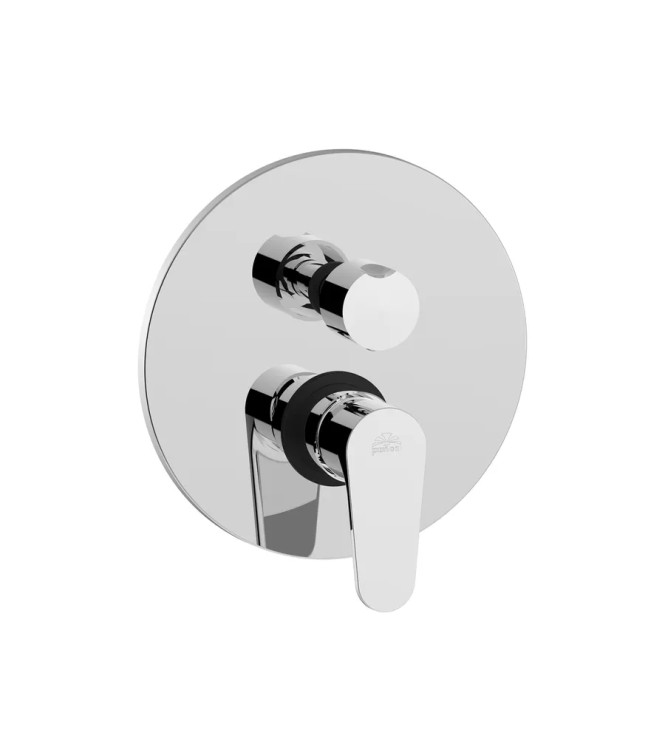 Set miscelatore lavabo prolungato e bidet con incasso doccia 3 uscite cromato - Green di Paffoni