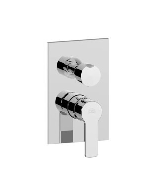 Set miscelatore lavabo prolungato e bidet con incasso doccia 2 uscite cromato - Red di Paffoni