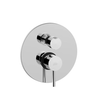 Set miscelatore lavabo bocca 17,8 cm con bidet ed incasso doccia 3 uscite cromato - Stick di Paffoni