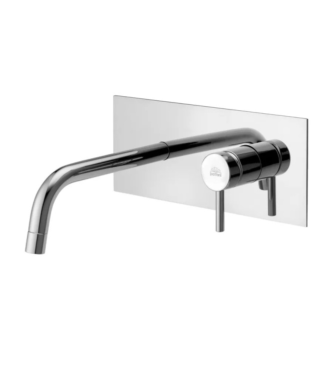Set miscelatore lavabo bocca 17,8 cm con bidet ed incasso doccia 3 uscite cromato - Stick di Paffoni