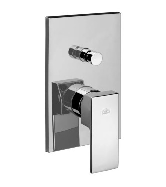 Set miscelatore incasso lavabo bocca 24 cm e bidet con incasso doccia con deviatore cromato - Level di Paffoni