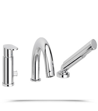 Paffoni Candy miscelatori lavabo bidet e miscelatore bordo vasca cromati