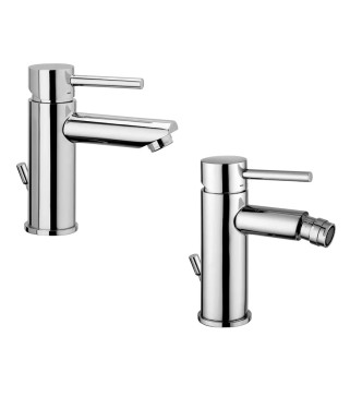 Miscelatori Paffoni Stick lavabo + bidet + doccia modello rovesciato in ottone cromato