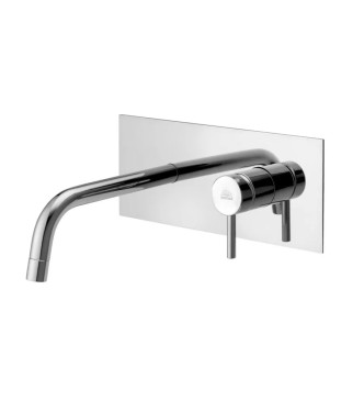 Set miscelatore incasso lavabo acciaio inox 12,3cm con bidet ed esterno doccia/vasca con supporto cromato - Light di Paffoni