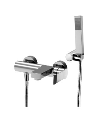 Set miscelatore lavabo prolungato e bidet con esterno vasca cromato - Tango di Paffoni