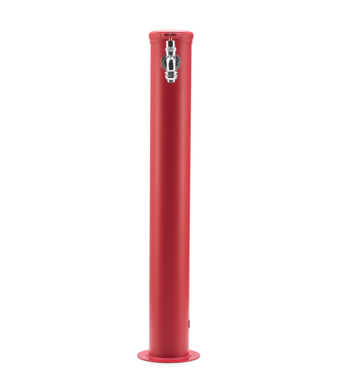 FONTANA CON GHIERA IN TINTA 1 RUBINETTO ROSSO