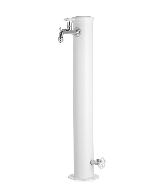 FONTANA CON GHIERA IN TINTA 2 RUBINETTO BIANCO