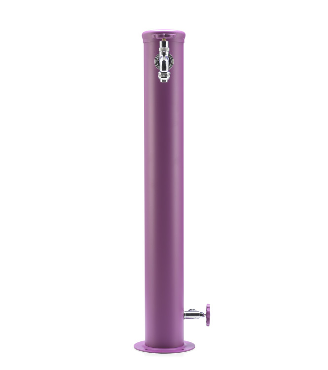 FONTANA CON GHIERA IN TINTA 2 RUBINETTO VERDE VIOLA