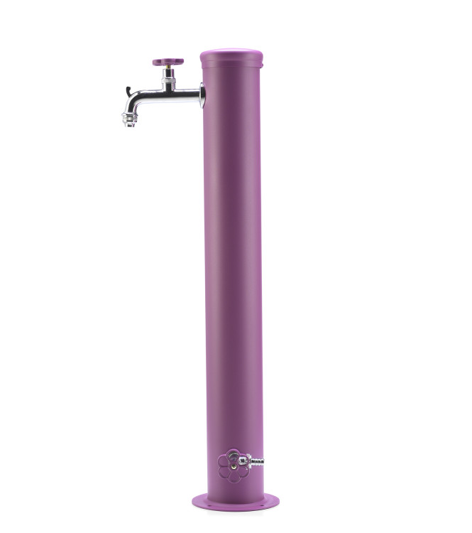 FONTANA CON GHIERA IN TINTA 2 RUBINETTO VERDE VIOLA