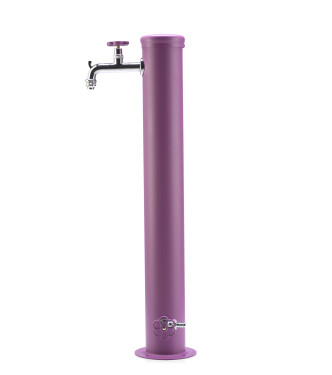 FONTANA CON GHIERA IN TINTA 2 RUBINETTO VERDE VIOLA