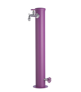 FONTANA CON GHIERA IN TINTA 2 RUBINETTO VERDE VIOLA