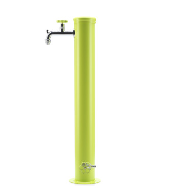 FONTANA CON GHIERA IN TINTA 2 RUBINETTO VERDE ACIDO
