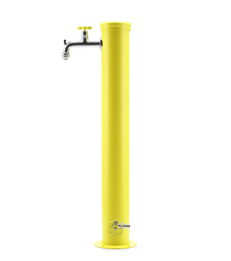 FONTANA CON GHIERA IN TINTA 2 RUBINETTO GIALLO