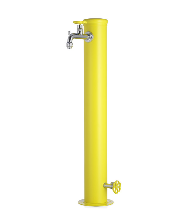 FONTANA CON GHIERA IN TINTA 2 RUBINETTO GIALLO