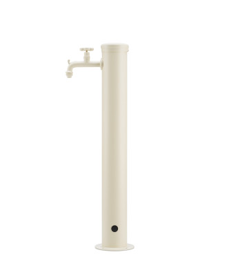 FONTANA CON RUBINETTO TONO SU TONO AVORIO