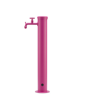 FONTANA CON RUBINETTO TONO SU TONO CICLAMINO