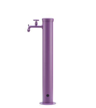 FONTANA CON RUBINETTO TONO SU TONO VIOLA