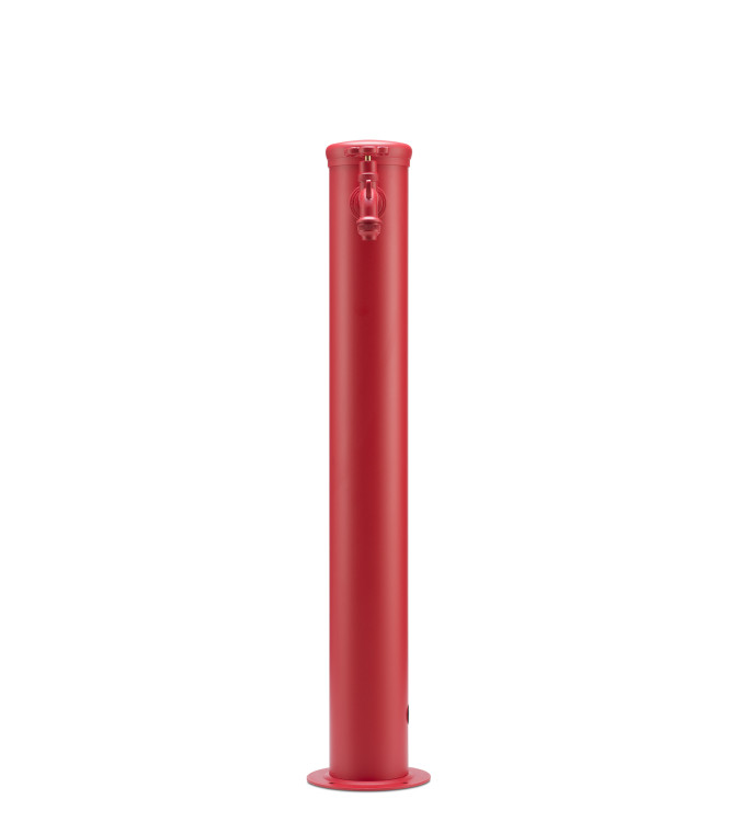 FONTANA CON RUBINETTO TONO SU TONO ROSSO