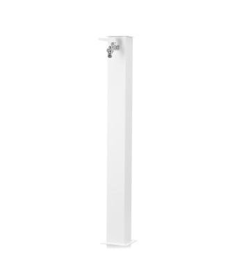 FONTANA ALLUMINIO QUADRATA BIANCO