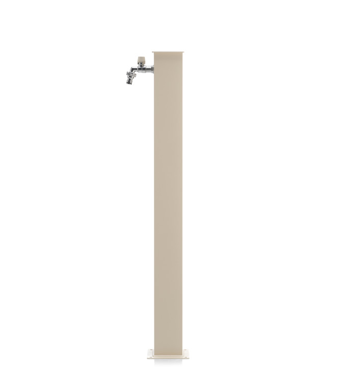 FONTANA ALLUMINIO QUADRATA AVORIO