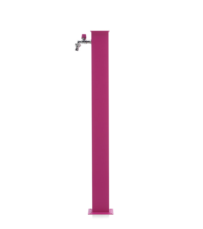 FONTANA ALLUMINIO QUADRATA CICLAMINO