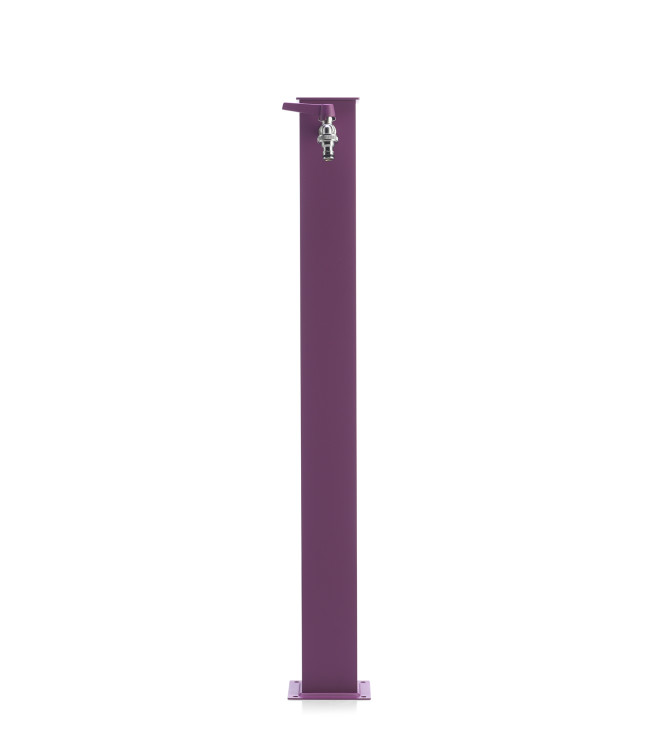FONTANA ALLUMINIO QUADRATA VIOLA