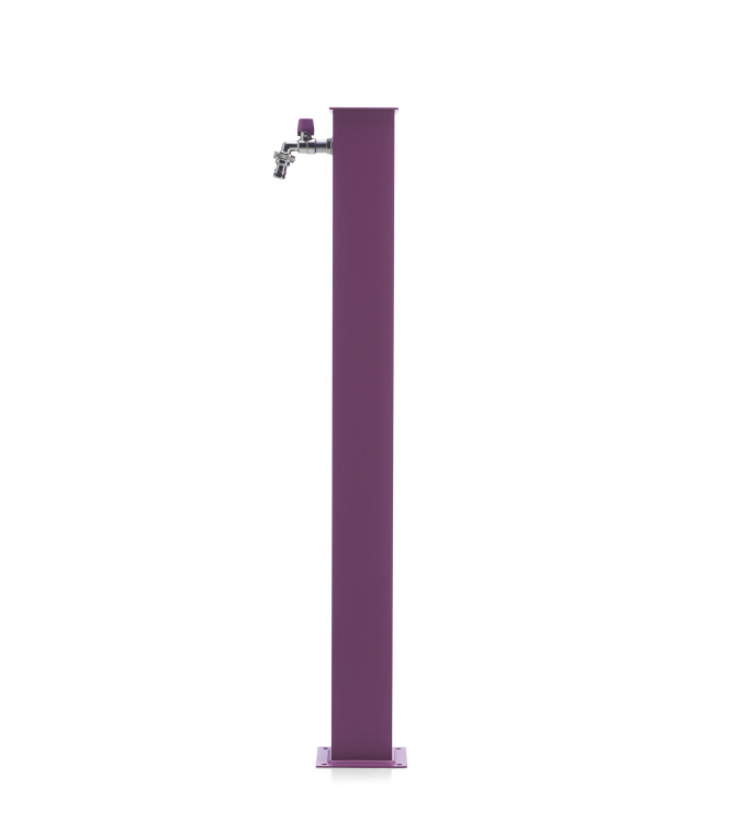 FONTANA ALLUMINIO QUADRATA VIOLA