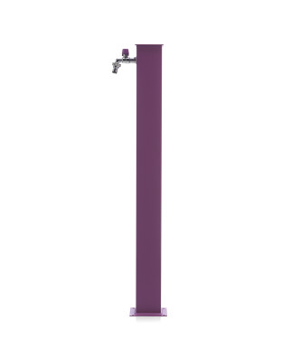 FONTANA ALLUMINIO QUADRATA VIOLA