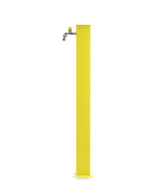 FONTANA ALLUMINIO QUADRATA GIALLO