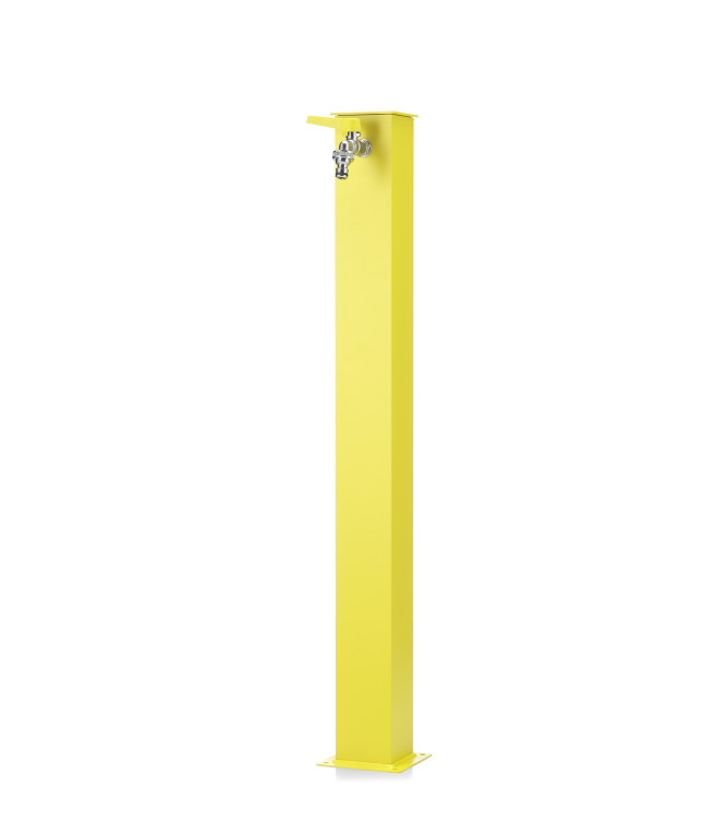 FONTANA ALLUMINIO QUADRATA GIALLO
