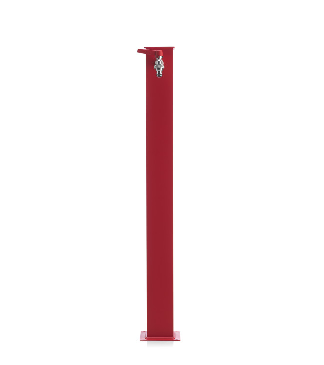FONTANA ALLUMINIO QUADRATA ROSSO