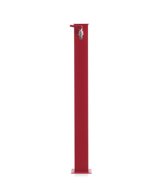 FONTANA ALLUMINIO QUADRATA ROSSO