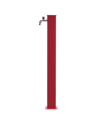 FONTANA ALLUMINIO QUADRATA ROSSO