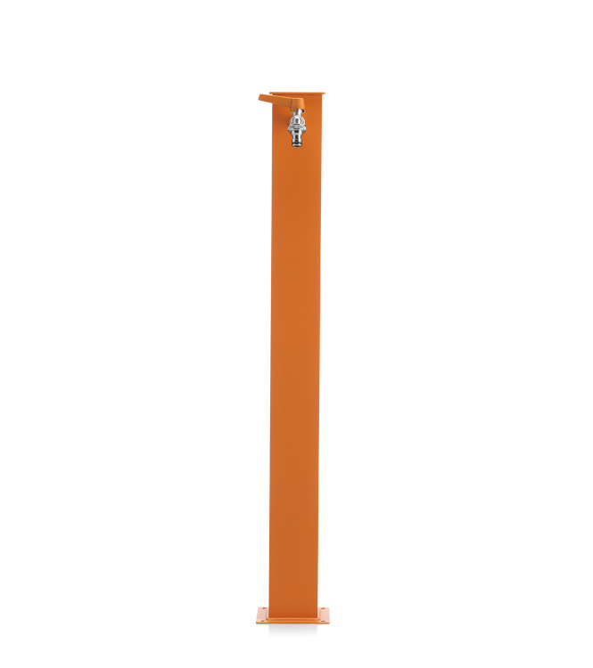 FONTANA ALLUMINIO QUADRATA ARANCIONE
