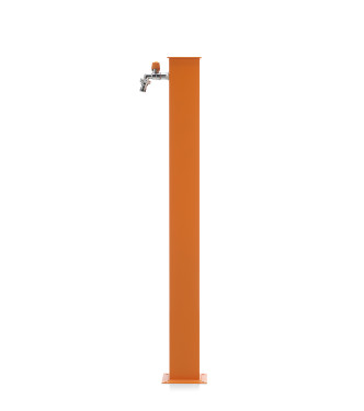 FONTANA ALLUMINIO QUADRATA ARANCIONE