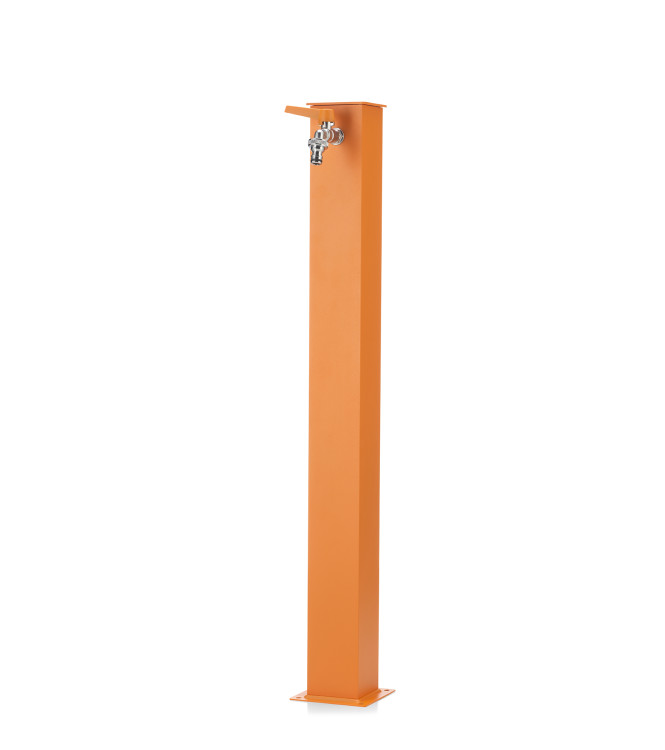 FONTANA ALLUMINIO QUADRATA ARANCIONE